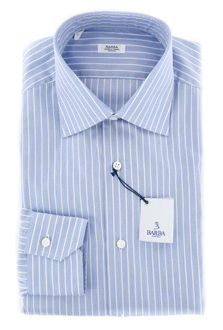 Barba Napoli Blue Shirt - Slim