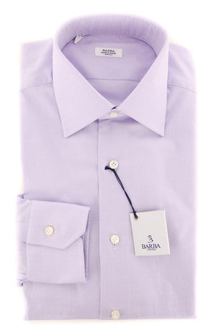 Barba Napoli Purple Shirt - Slim