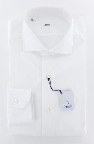 Barba Napoli White Shirt - Slim