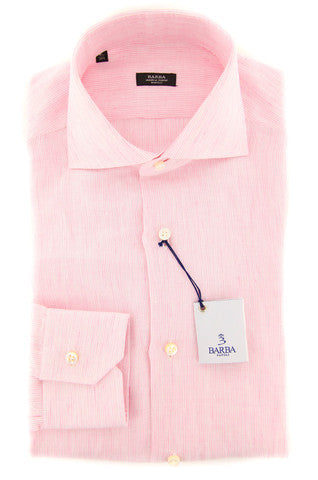 Barba Napoli Pink Shirt - Extra Slim