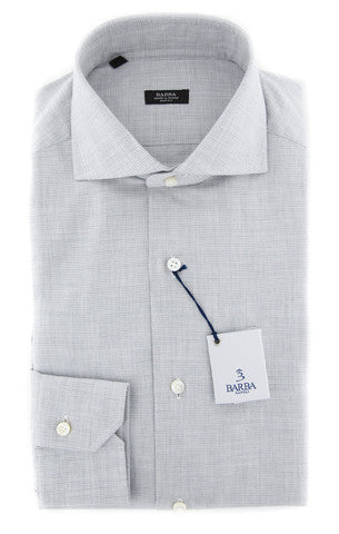 Barba Napoli Light Gray Shirt - Extra Slim
