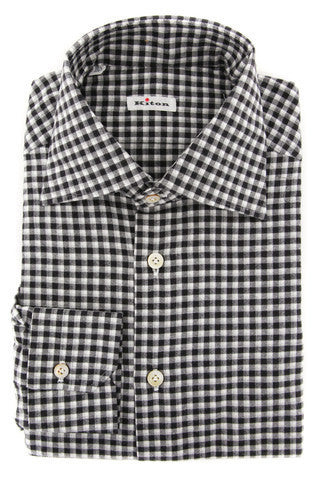 Kiton Black Shirt - Slim