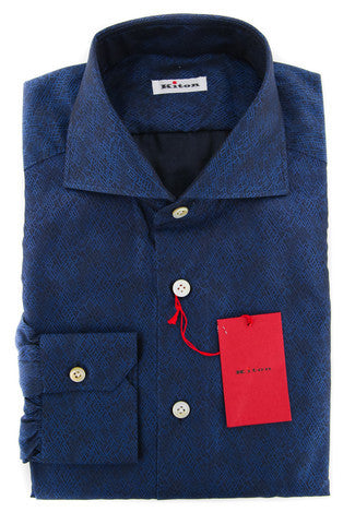Kiton Dark Blue Shirt - Slim