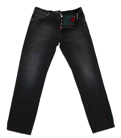 Kiton Black Jeans - Slim
