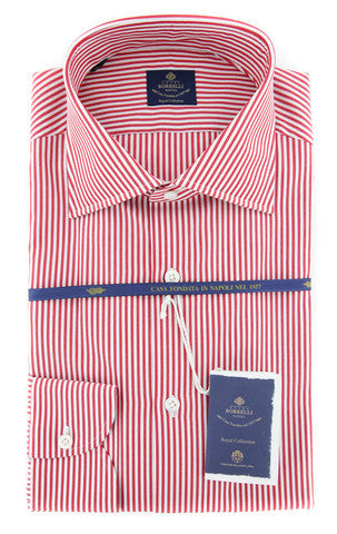 Luigi Borrelli Red Shirt - Extra Slim